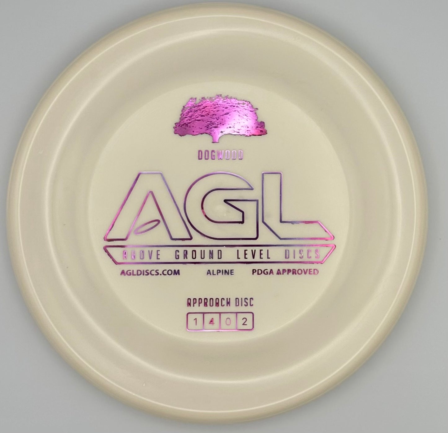 AGL Discs - Snowy White Alpine DogWood (AGL Bar Stamp)