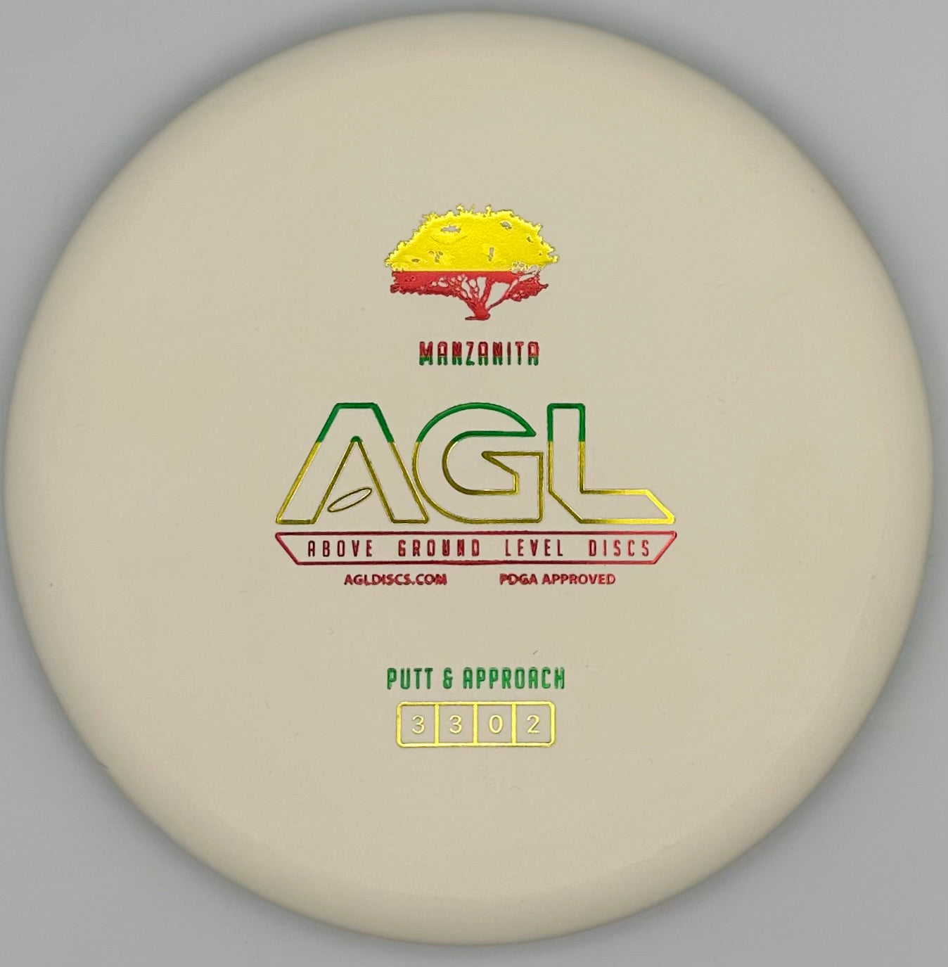 AGL Discs - White Woodland Manzanita (AGL Bar Stamp)