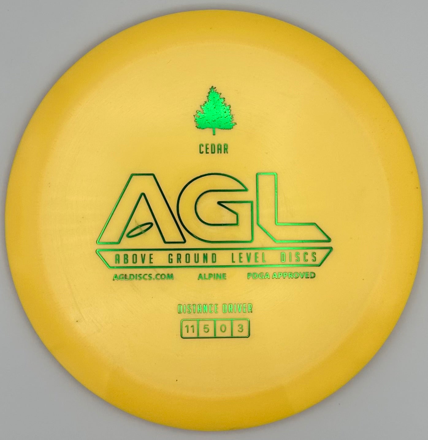 AGL Discs - Mustard Alpine Cedar (Stamped by Gateway)