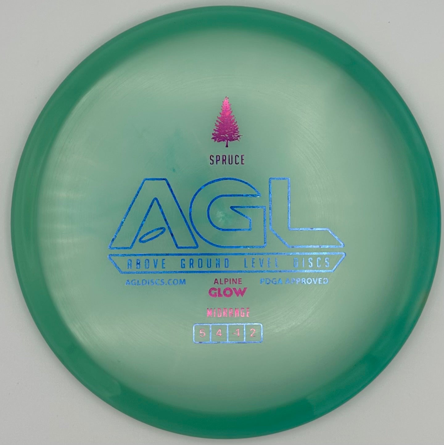 AGL Discs - Aqua Alpine Glow Spruce (AGL Bar Stamp)