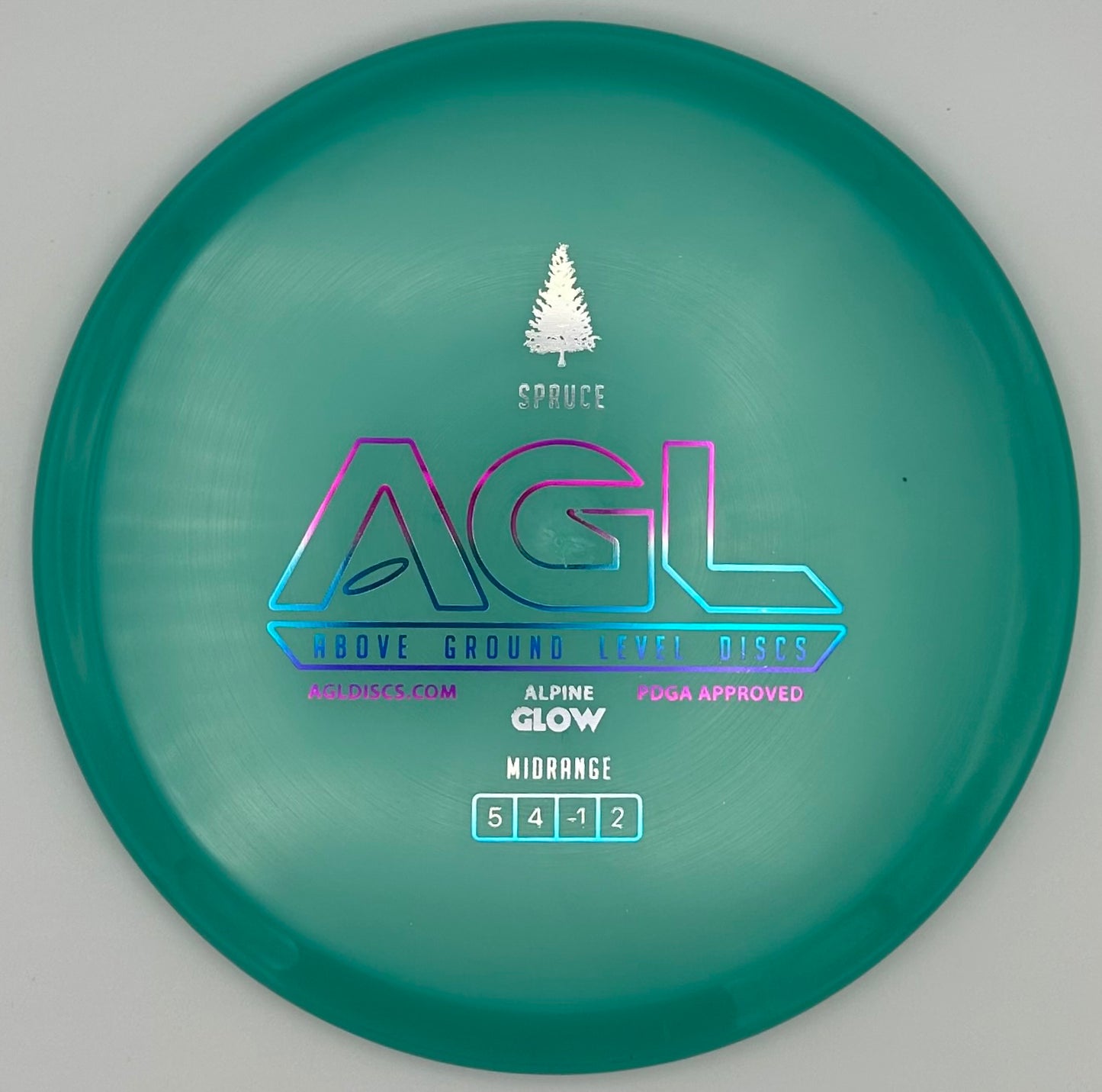 AGL Discs - Aqua Alpine Glow Spruce (AGL Bar Stamp)