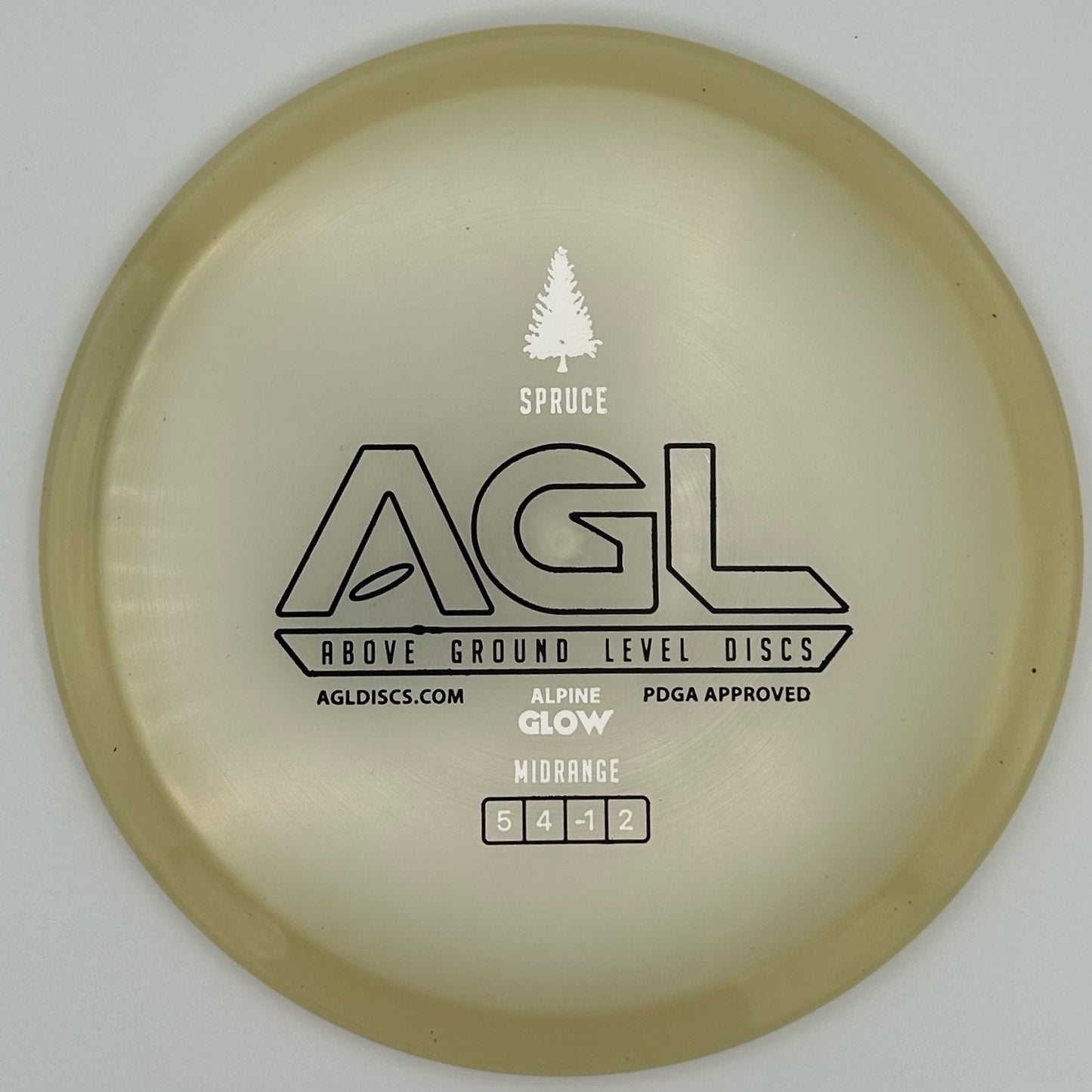 AGL Discs - Honeyed Alpine Glow Spruce (AGL Bar Stamp)