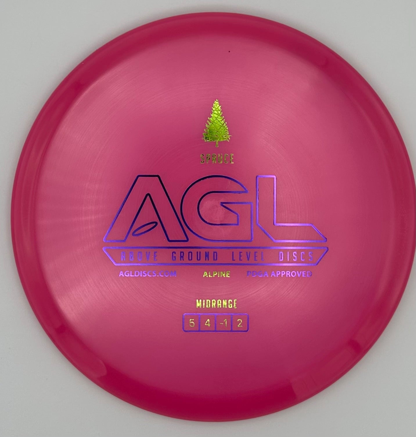 AGL Discs - Magenta Alpine Spruce (AGL Bar Stamp)
