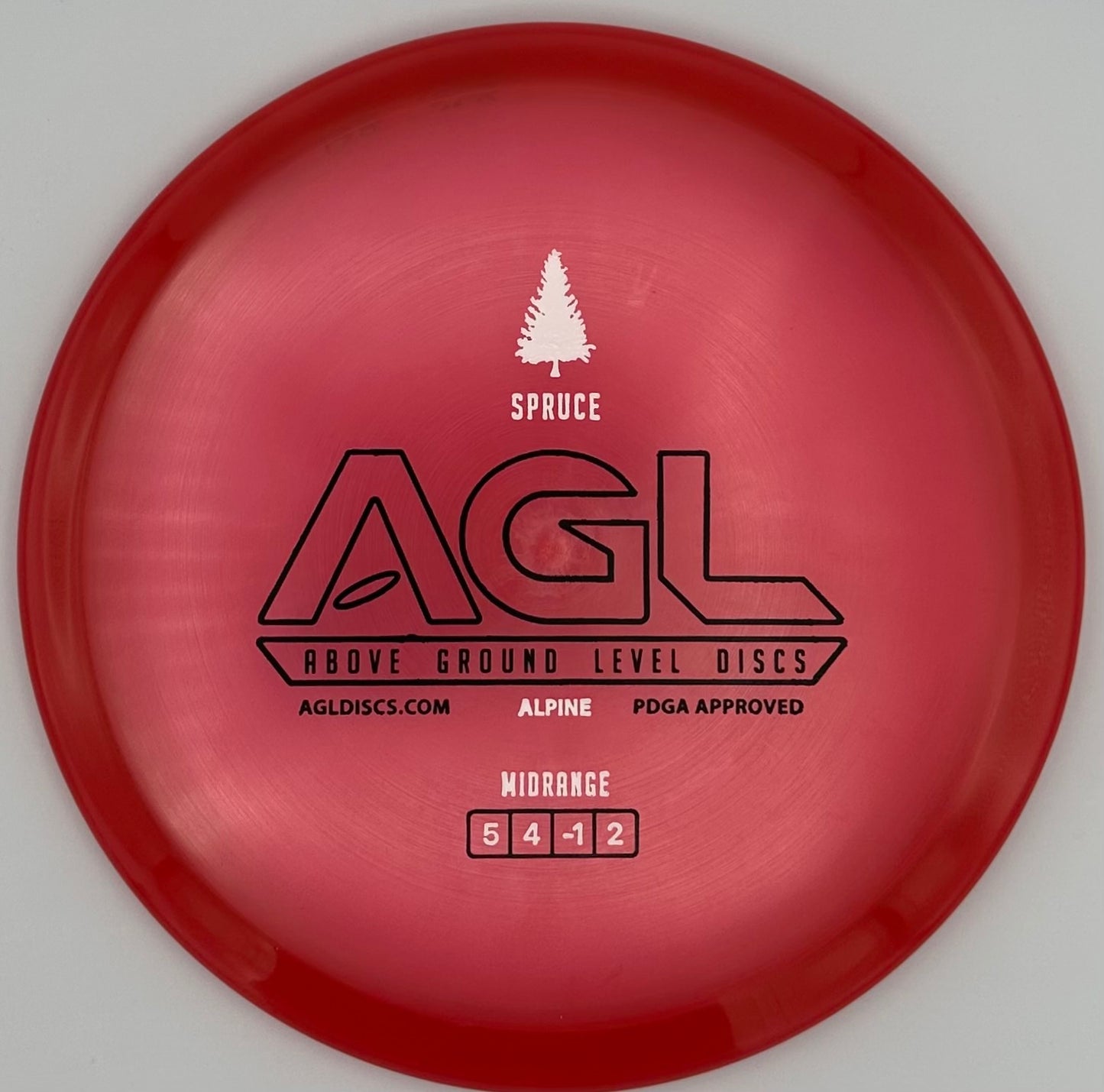 AGL Discs - Reddish Alpine Spruce (AGL Bar Stamp)