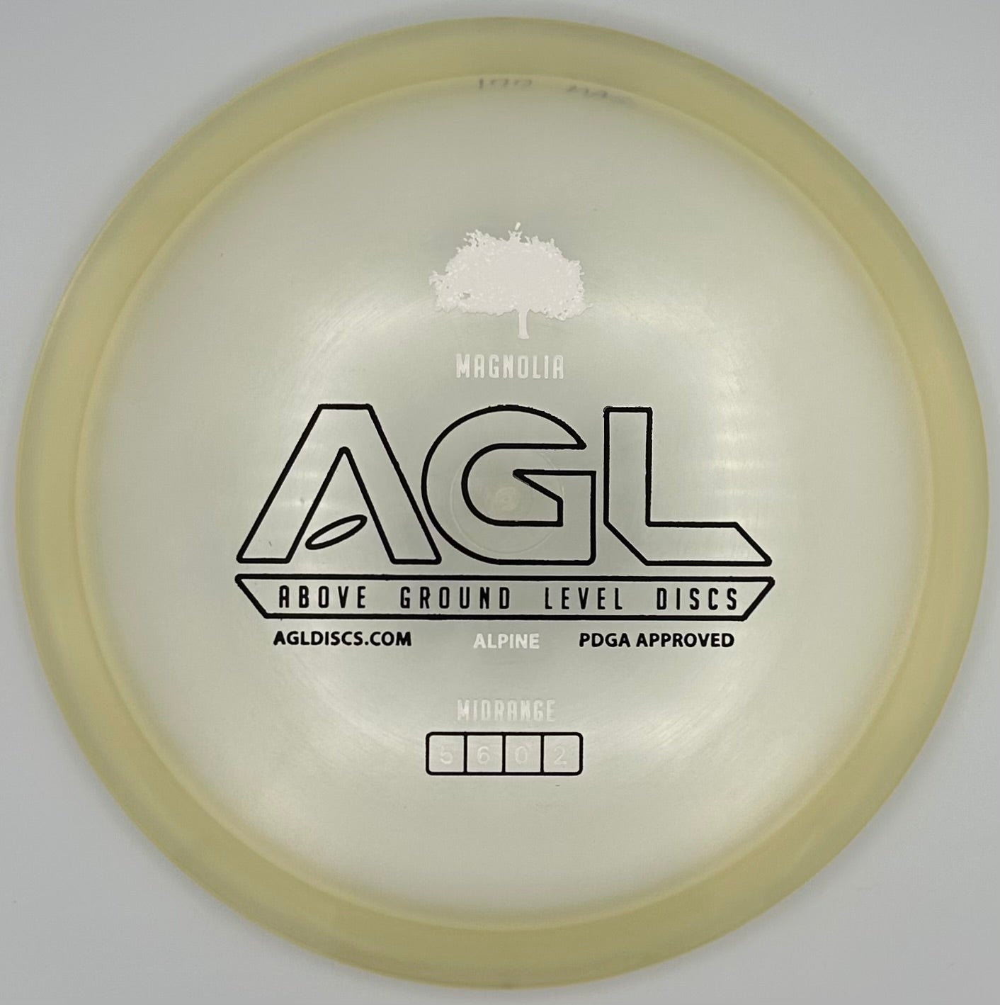 AGL Discs - Clearly Alpine Magnolia (AGL Bar Stamp)