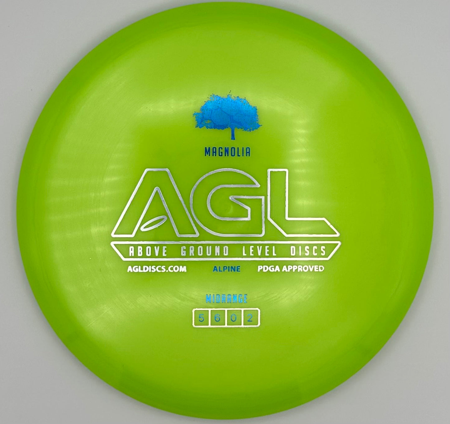 AGL Discs - Slimy Green Alpine Magnolia (AGL Bar Stamp)