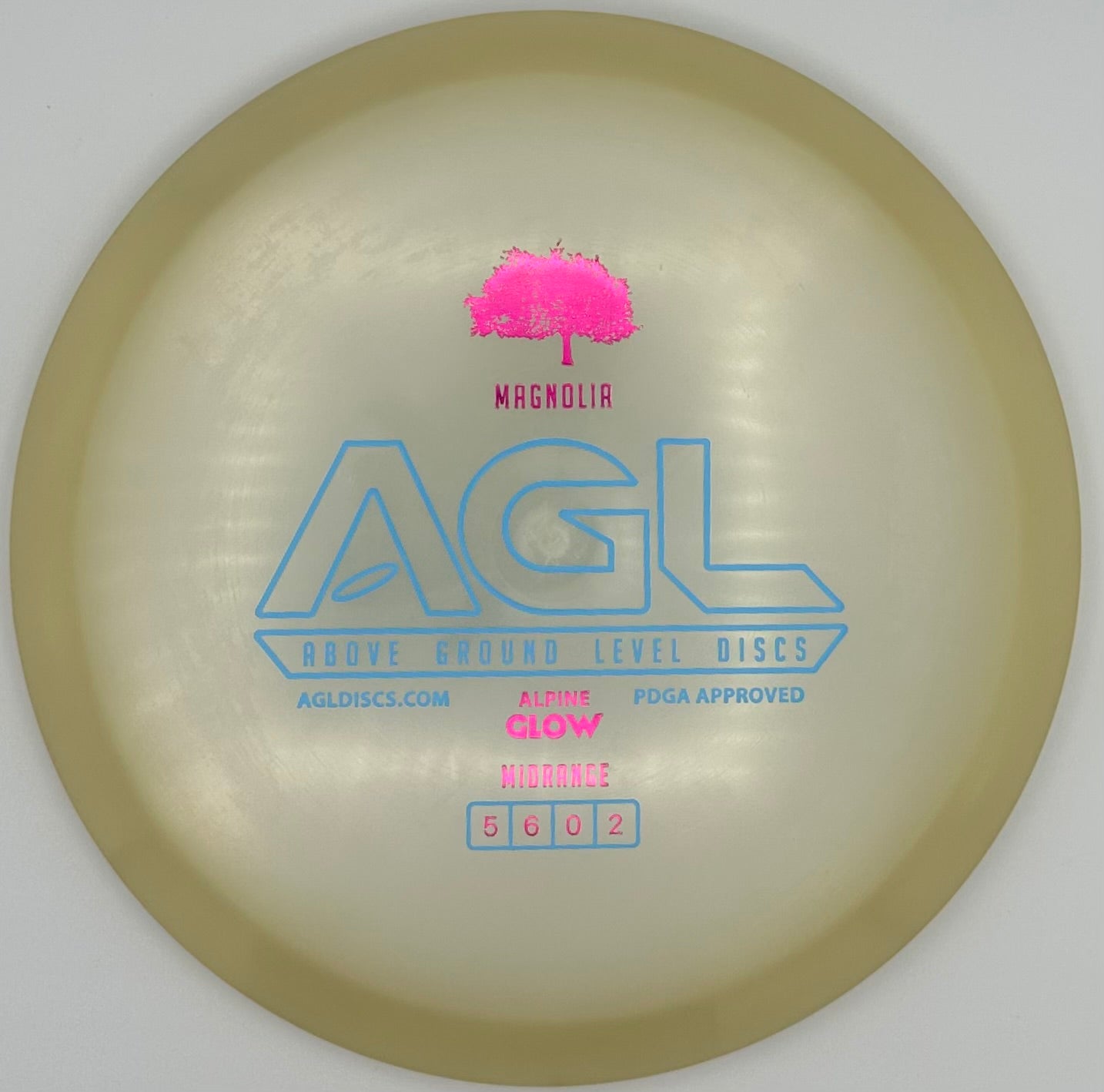 AGL Discs - Marshmallow Alpine Glow Magnolia (AGL Bar Stamp)