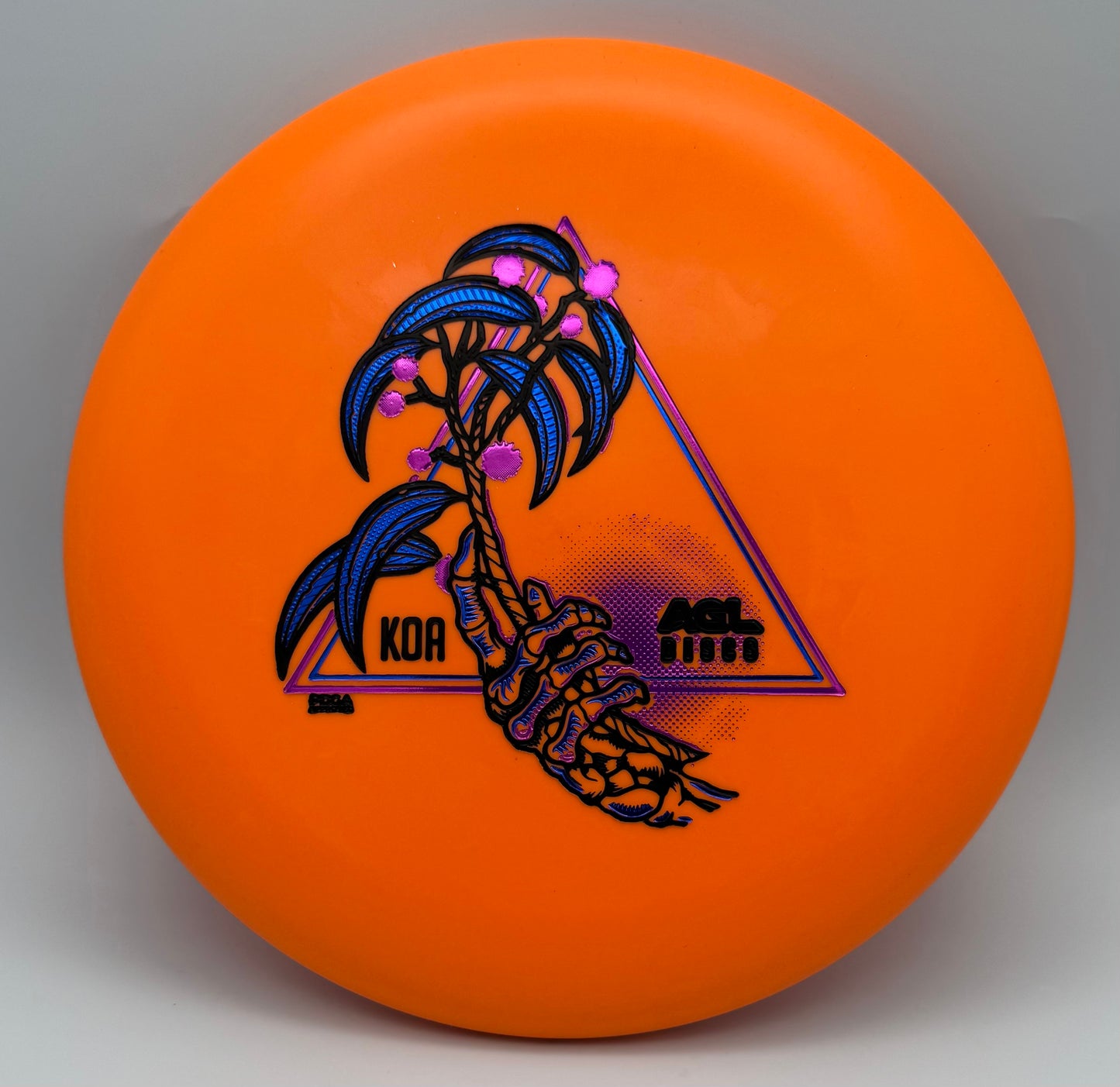 AGL Discs - Orange Woodland Koa Variant #3 (Justin Lago Stamp)