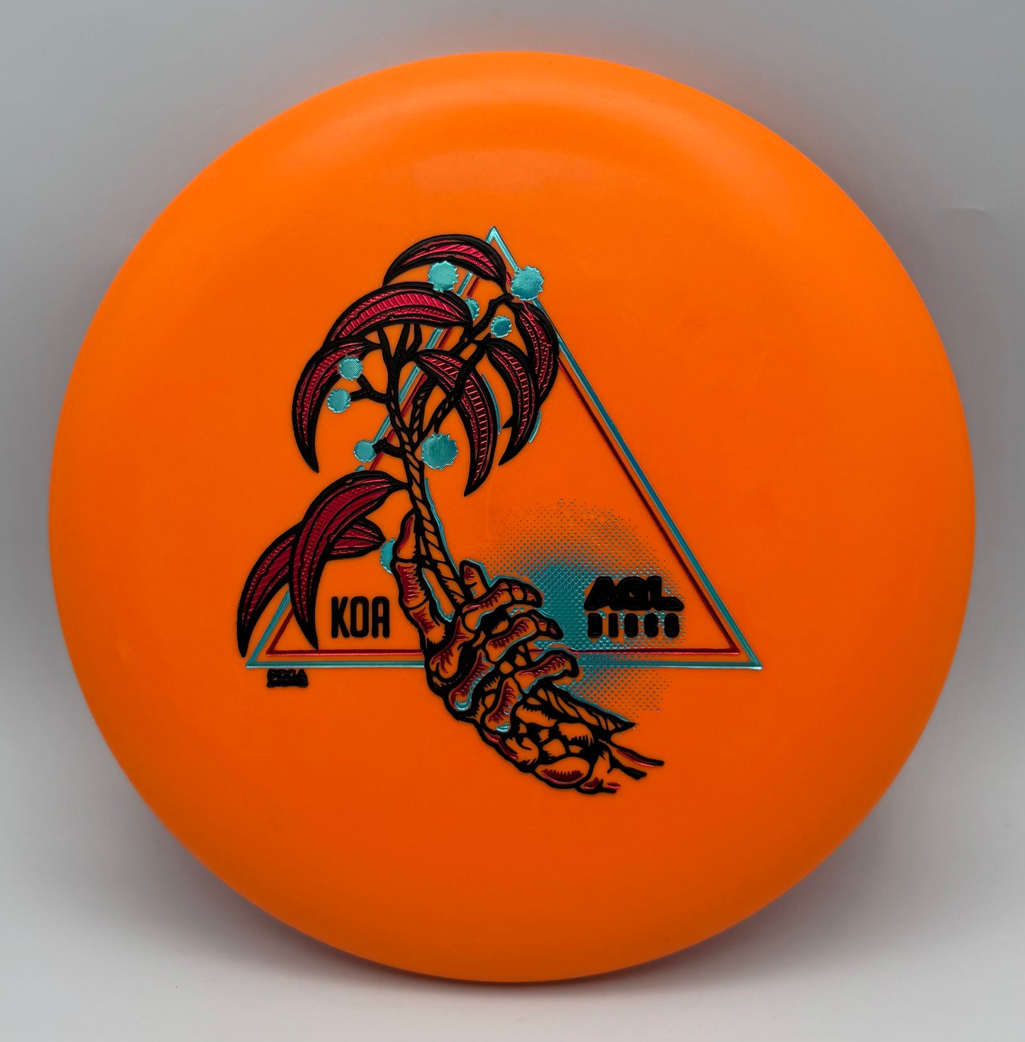 AGL Discs - Orange Woodland Koa Variant #7 (Justin Lago Stamp)
