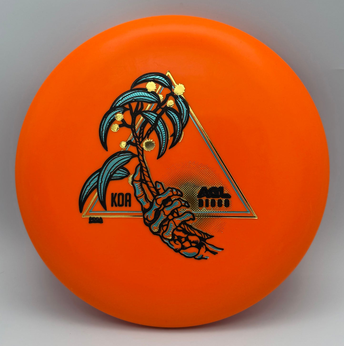AGL Discs - Orange Woodland Koa Variant #8 (Justin Lago Stamp)