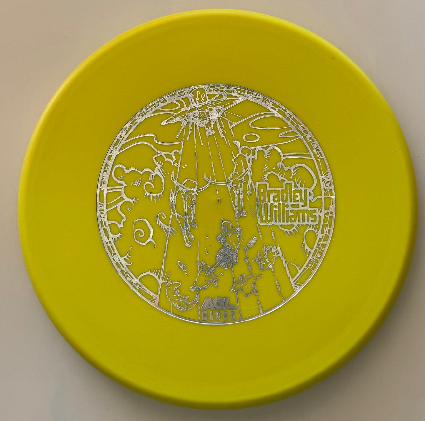 AGL Discs - Yellow Woodland Maple (Bradley Williams Stamp)