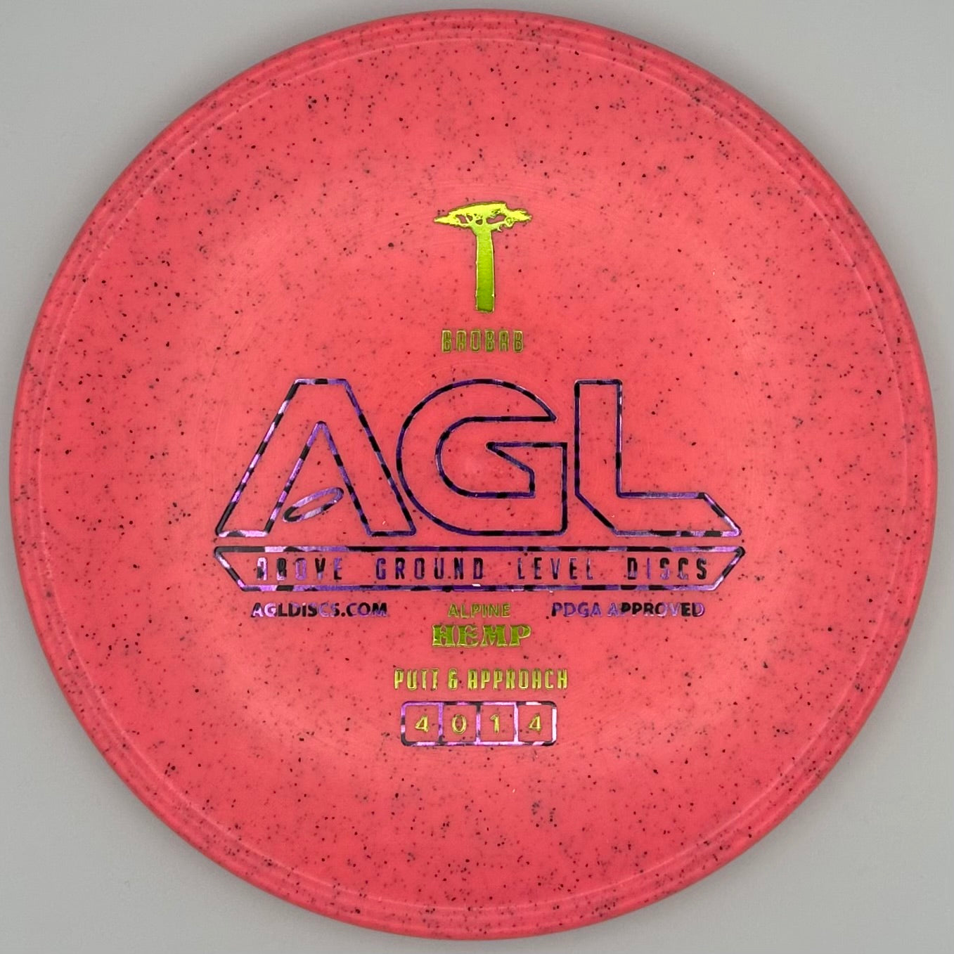 AGL Discs - Strawberry Pink Alpine Hemp Baobab (AGL Bar Stamp)