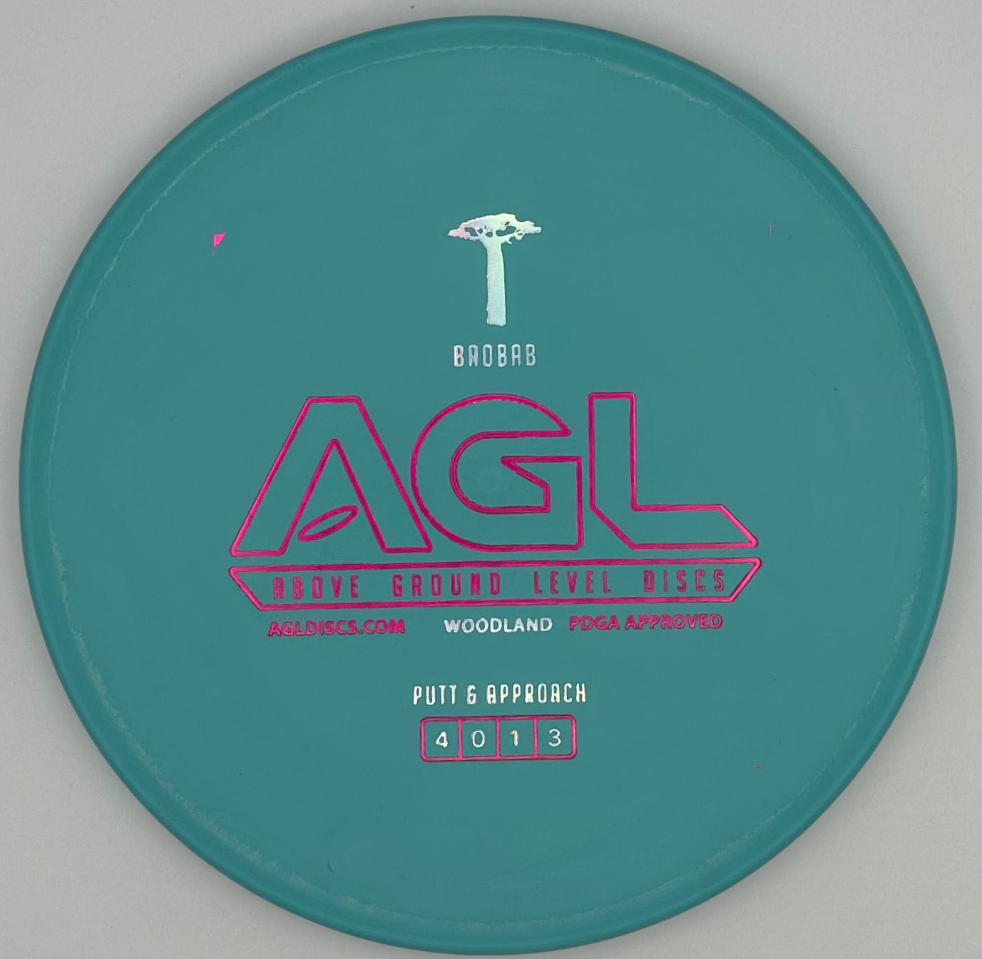 AGL Discs - Tropical Blue Woodland Baobab (AGL Bar Stamp)
