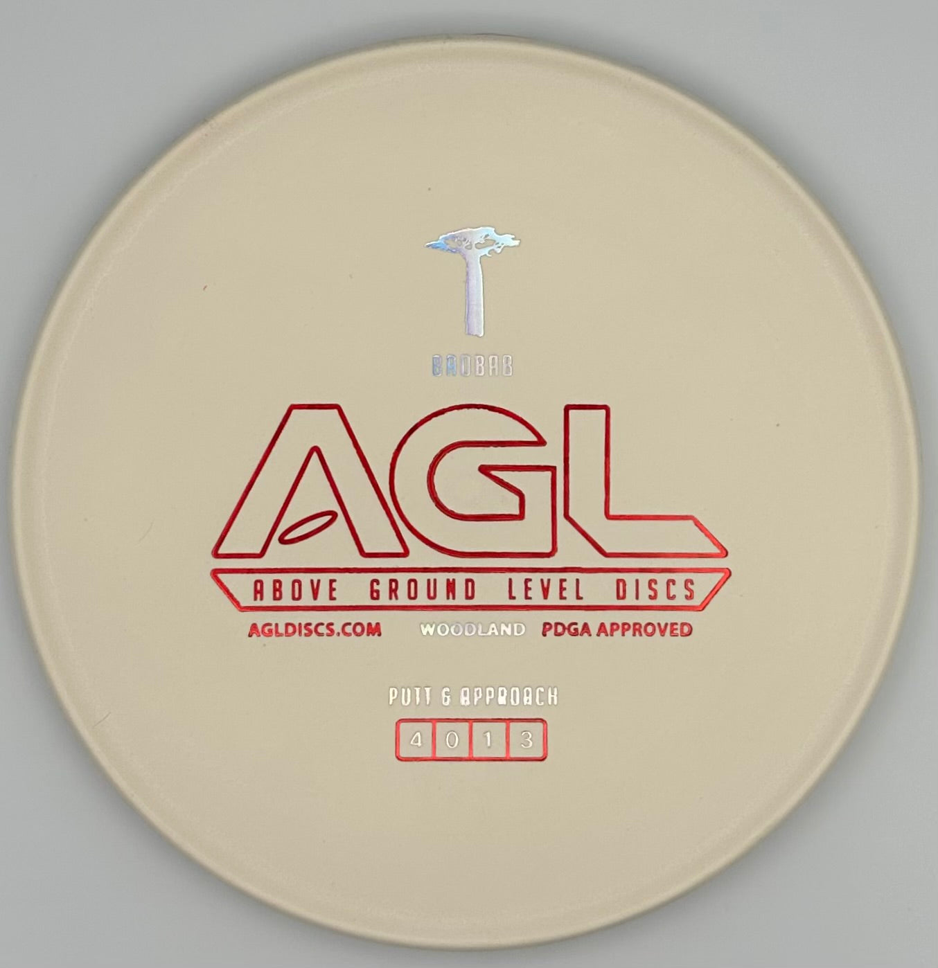 AGL Discs - LOW WEIGHT White Woodland Baobab (AGL Bar Stamp)