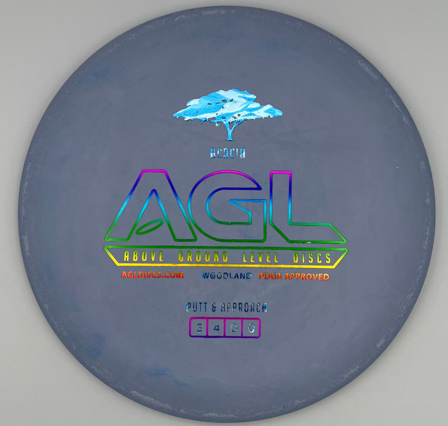 AGL Discs - Orchid Woodland Acacia (AGL Bar Stamp)