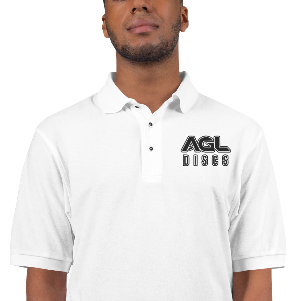 AGL Discs - White Premium Men's Polo