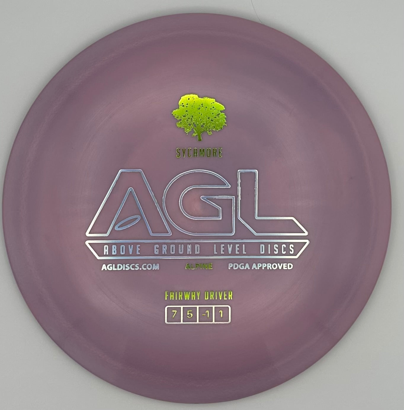 AGL Discs - Hazy Purple Alpine Sycamore (AGL Bar Stamp)
