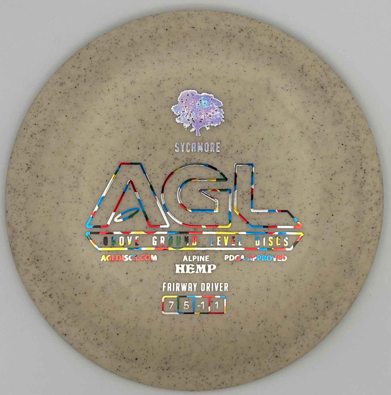 AGL Discs - Cookies and Cream HEMP Alpine Sycamore (AGL Bar Stamp)