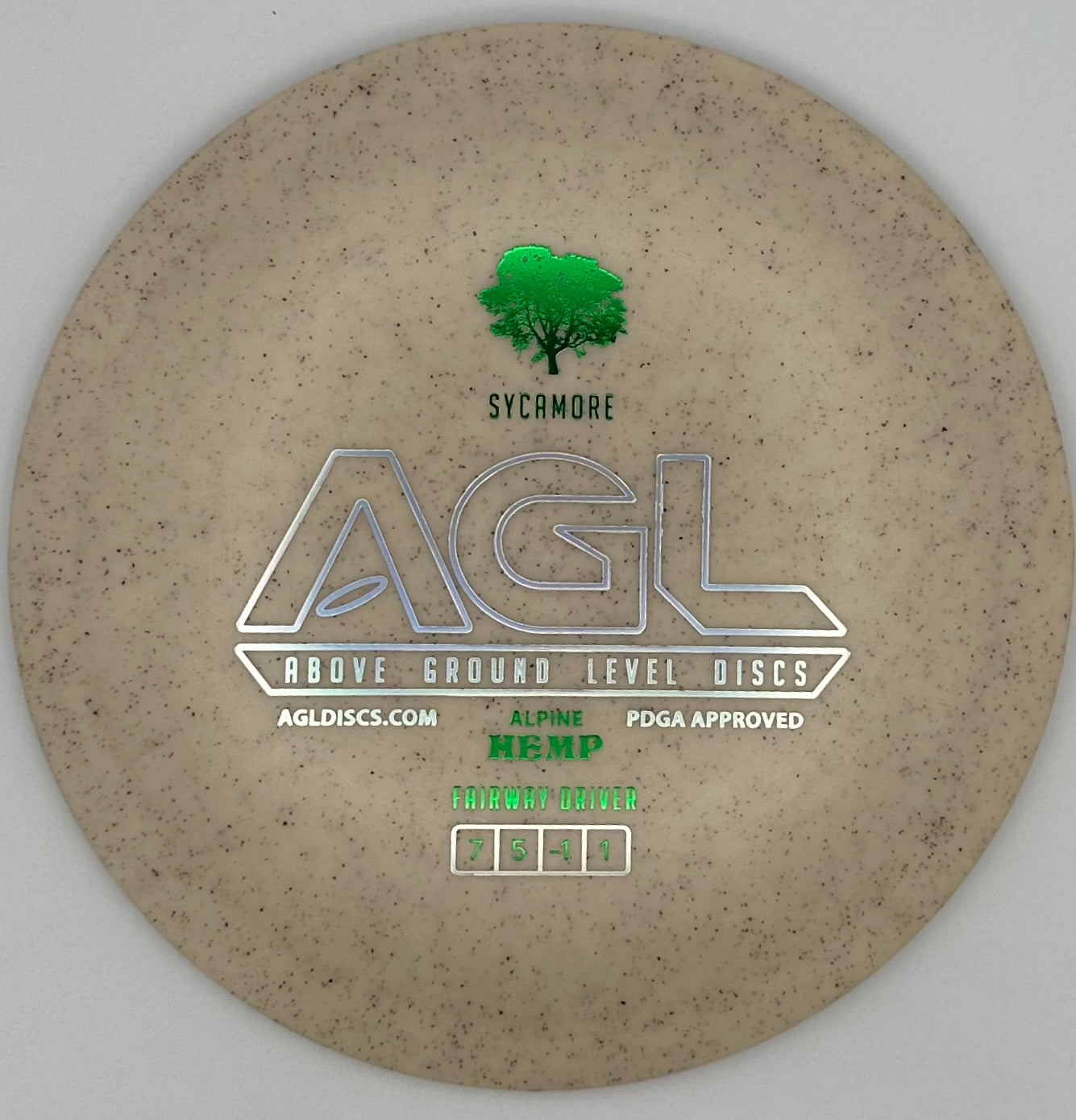 AGL Discs - Cookies and Cream HEMP Alpine Sycamore (AGL Bar Stamp)