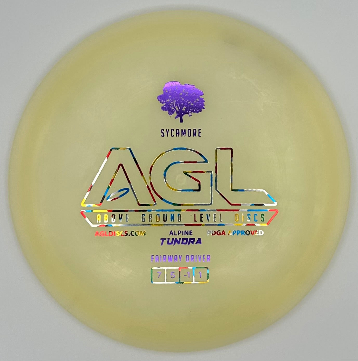 AGL Discs - Sea Glass Alpine With Tundra Boreal Sycamore (AGL Bar Stamp)
