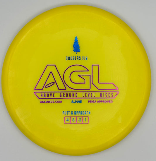 AGL Discs - Sunshine Yellow Alpine Douglas Fir (AGL Bar Stamp)