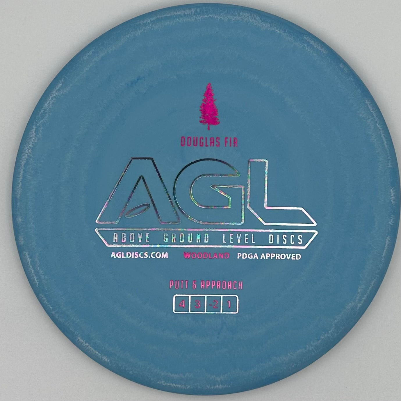 AGL Discs - Blue Woodland Douglas Fir (AGL Bar Stamp)