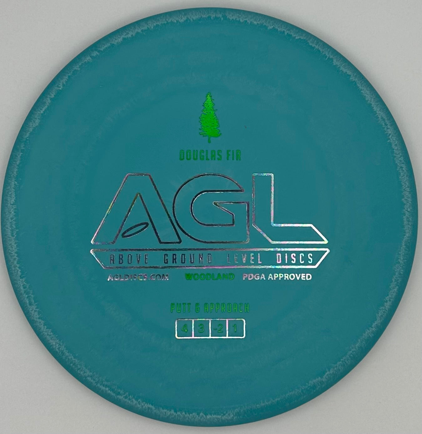 AGL Discs - Tropical Blue Woodland Douglas Fir (AGL Bar Stamp)