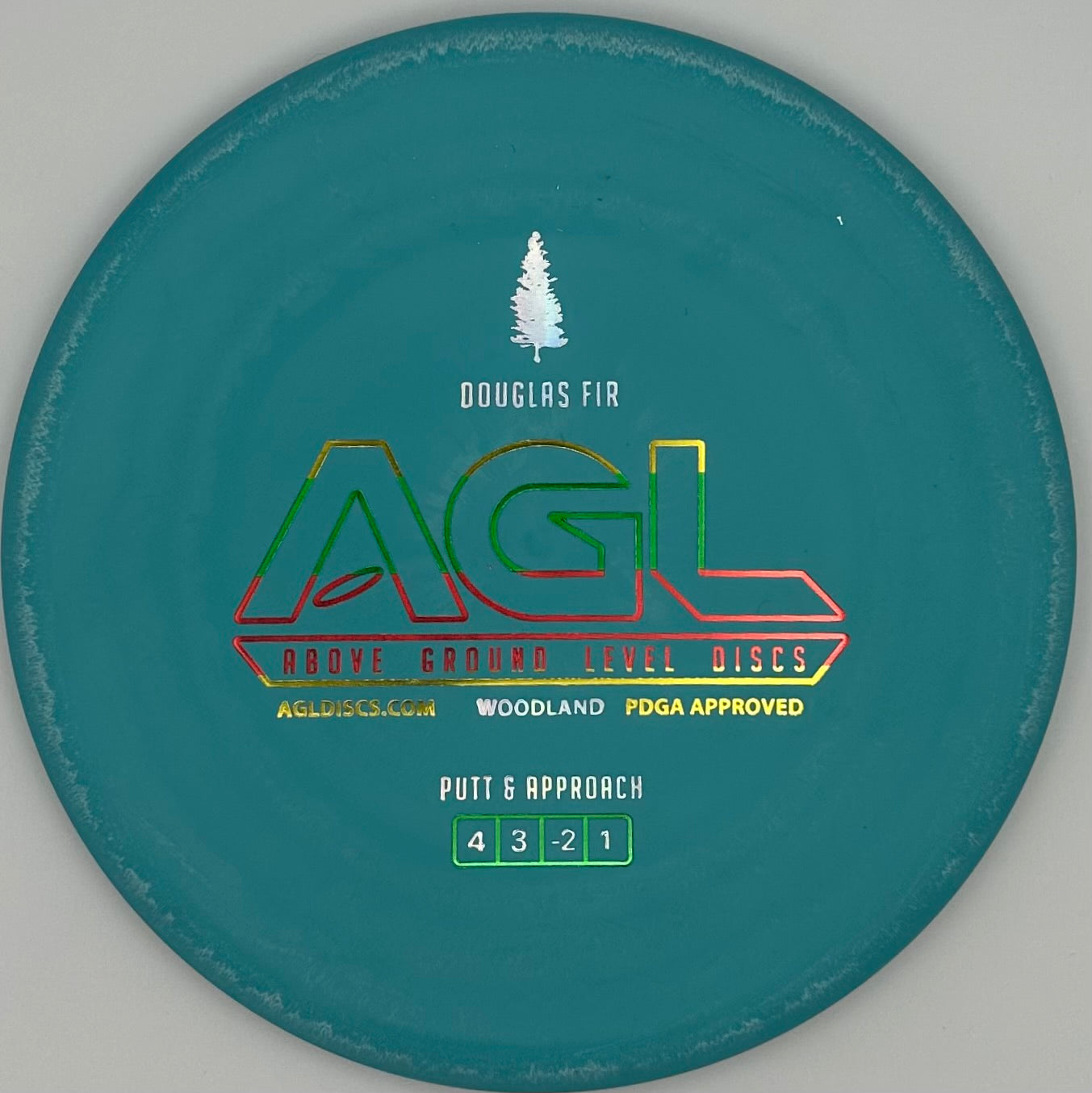 AGL Discs - Tropical Blue Woodland Douglas Fir (AGL Bar Stamp)
