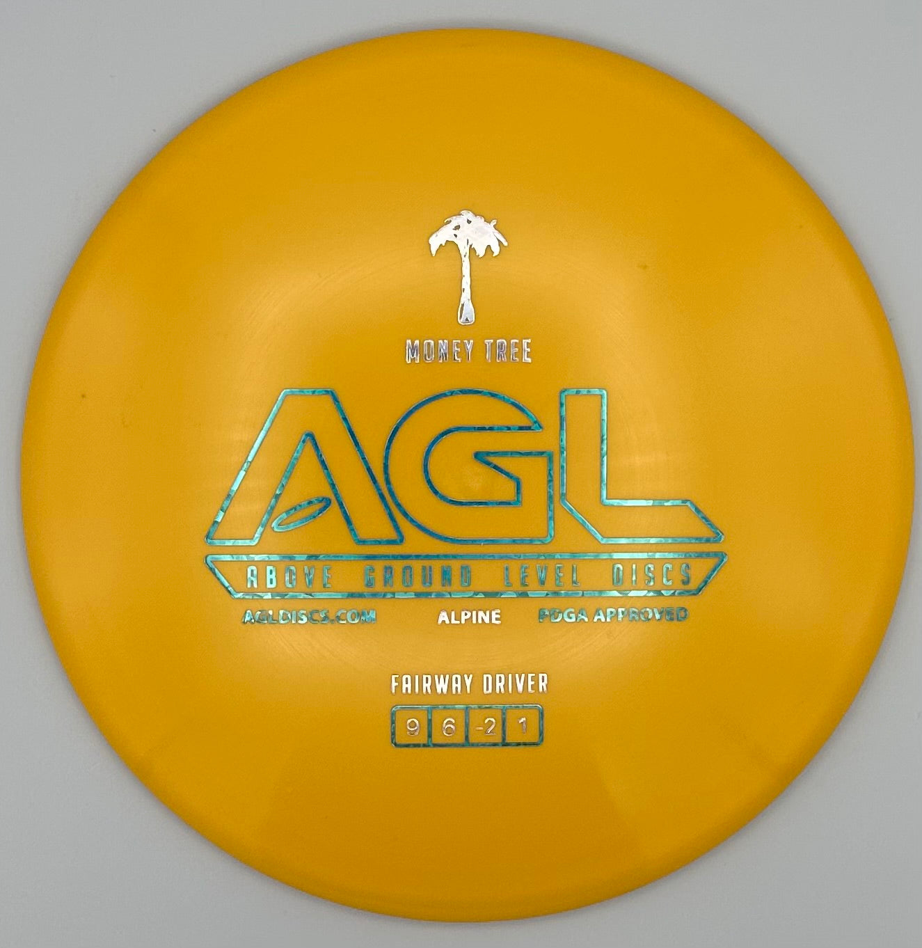 AGL Discs - Marigold Alpine Money Tree (AGL Bar Stamp)