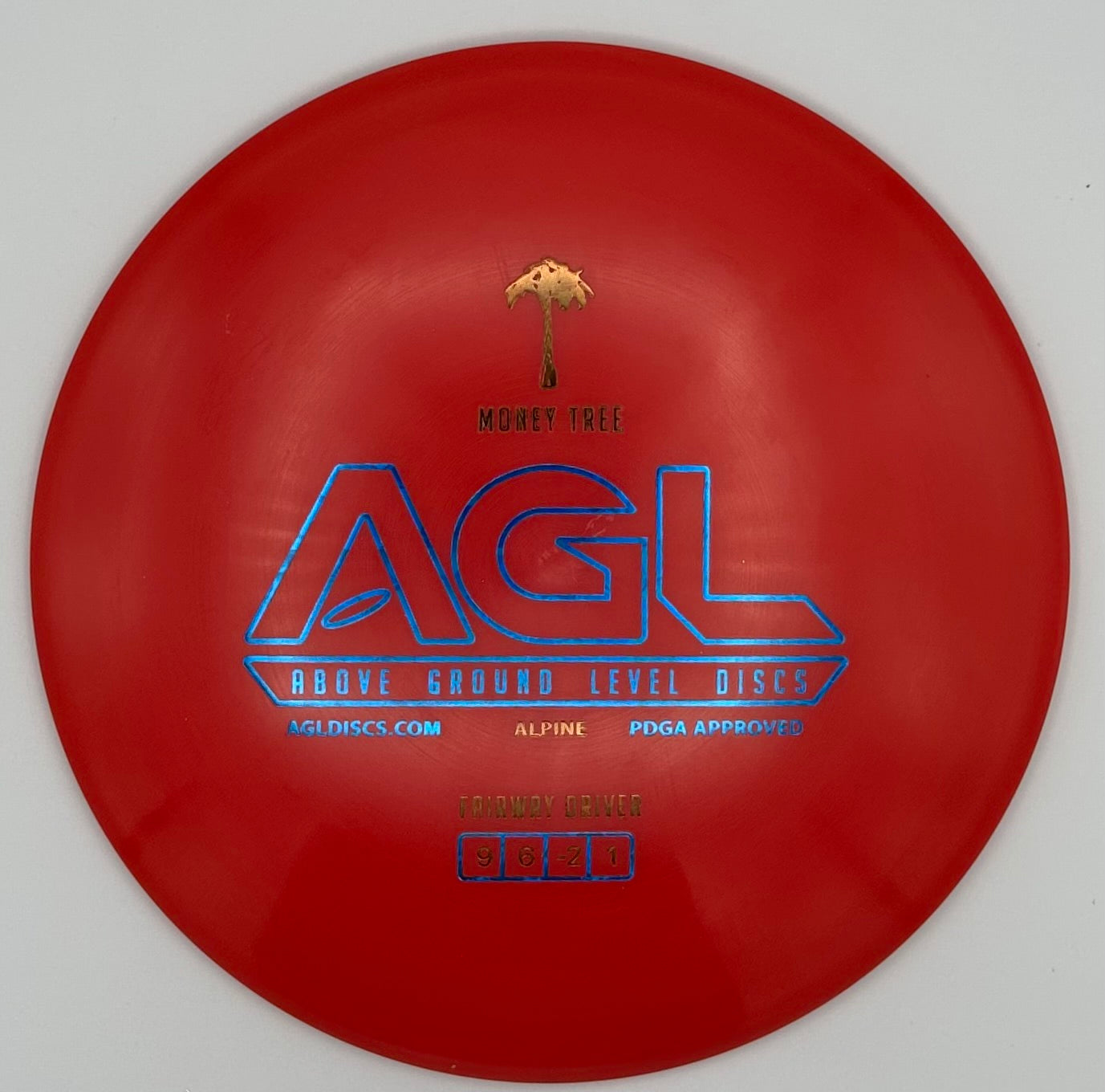 AGL Discs - Ribbon Red Alpine Money Tree (AGL Bar Stamp)