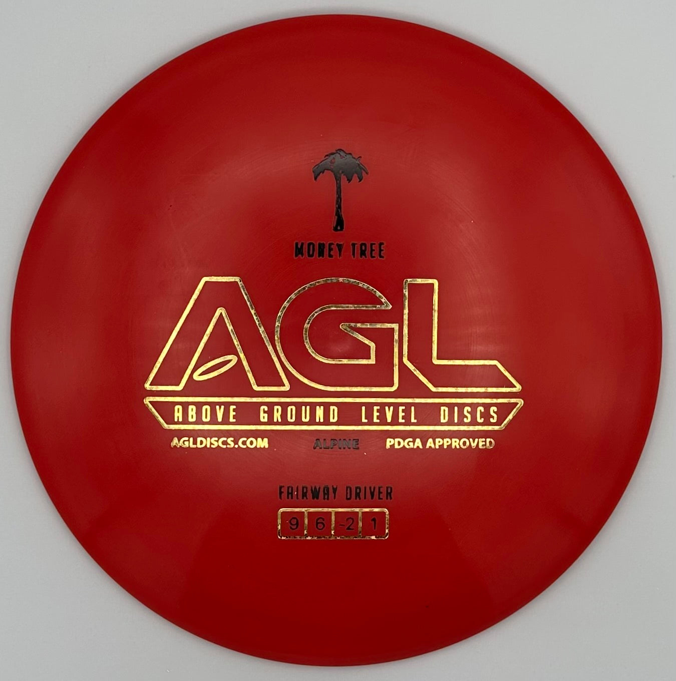 AGL Discs - Ribbon Red Alpine Money Tree (AGL Bar Stamp)