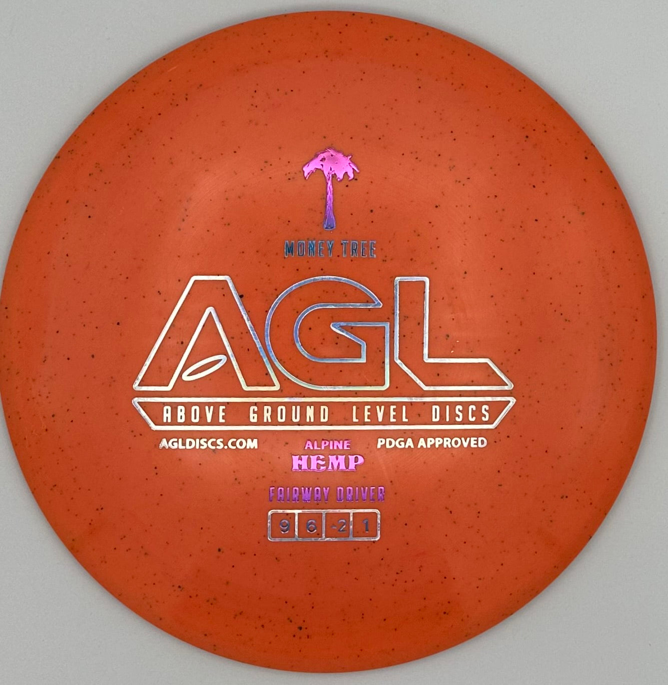 AGL Discs - Tangerine HEMP Alpine Money Tree (AGL Bar Stamp)