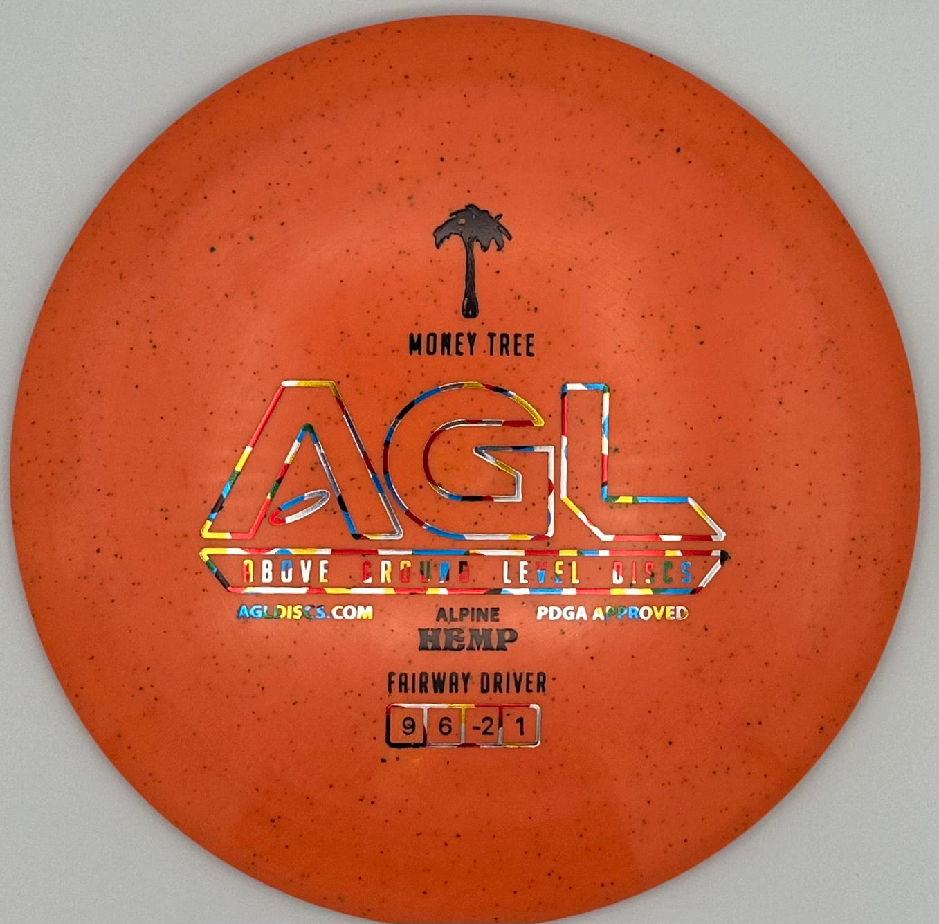AGL Discs - Tangerine HEMP Alpine Money Tree (AGL Bar Stamp)