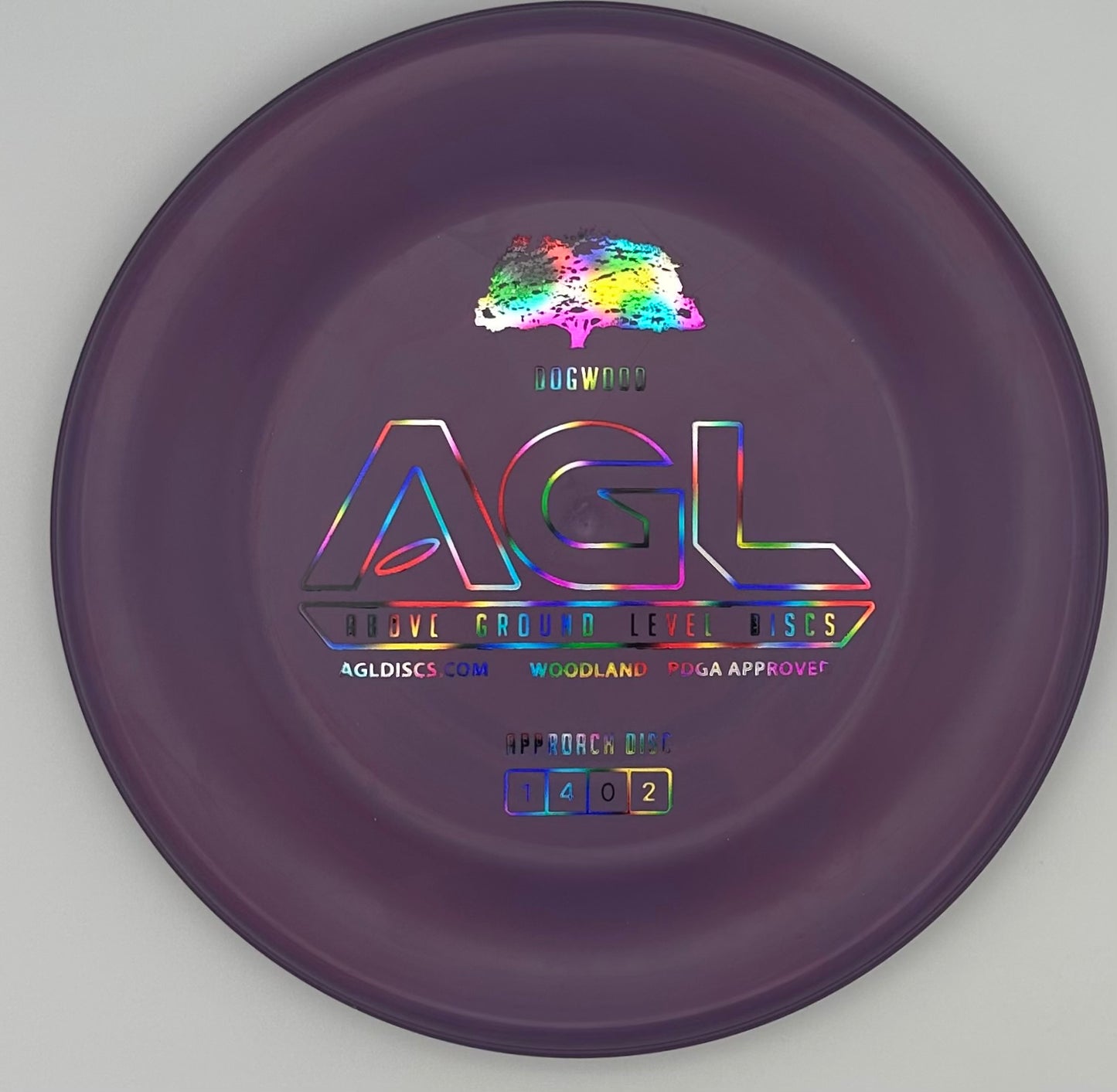 AGL Discs - Lollipop Purple Woodland DogWood (AGL Bar Stamp)
