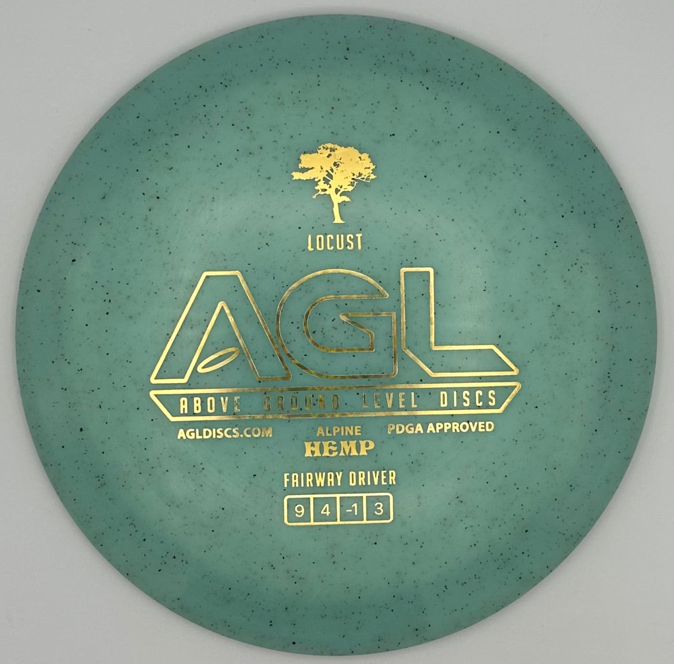 AGL Discs - Slate Blue Alpine Hemp Locust (AGL Bar Logo)