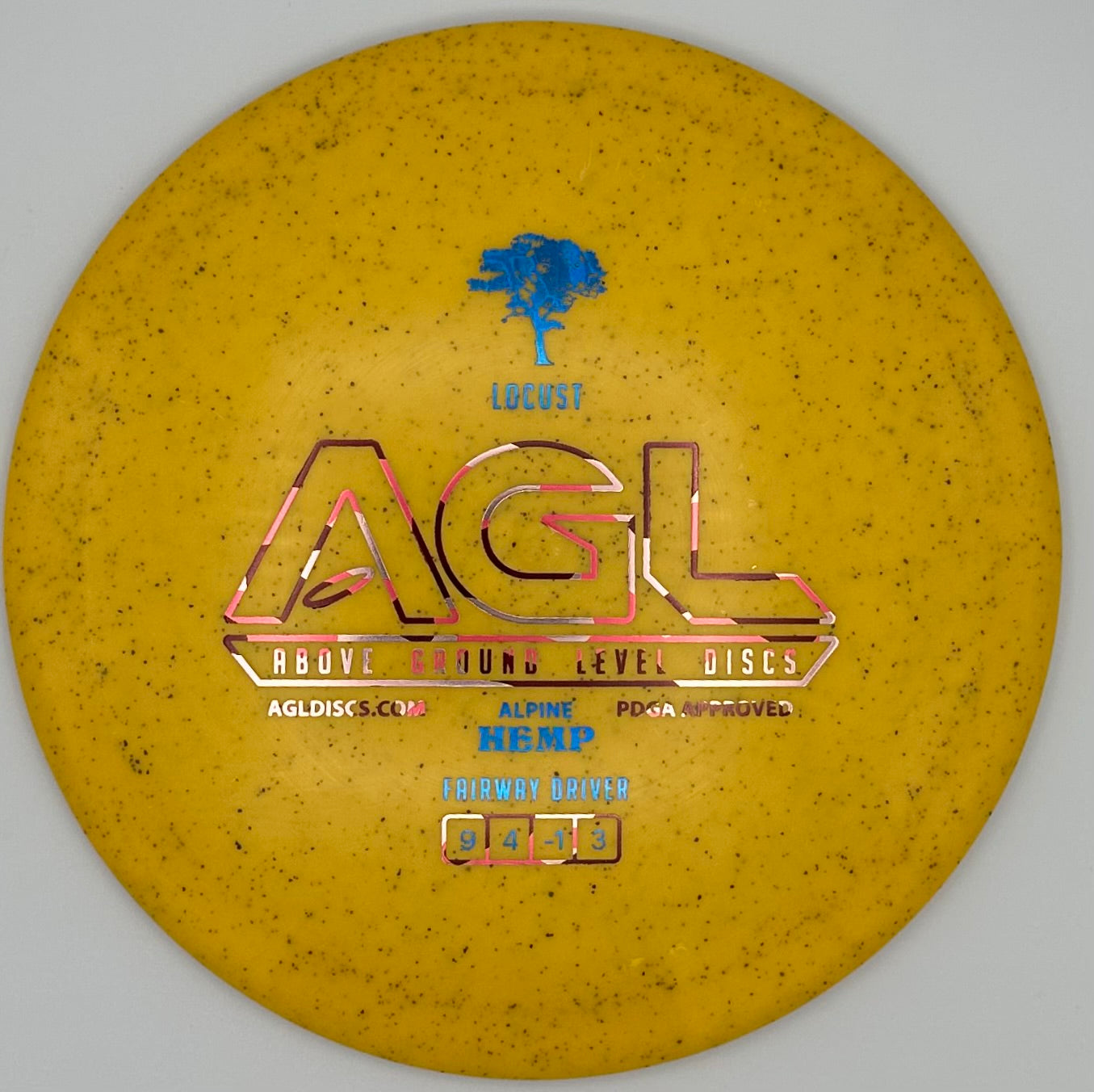 AGL Discs - Spicy Mustard Alpine Hemp Locust (AGL Bar Logo)