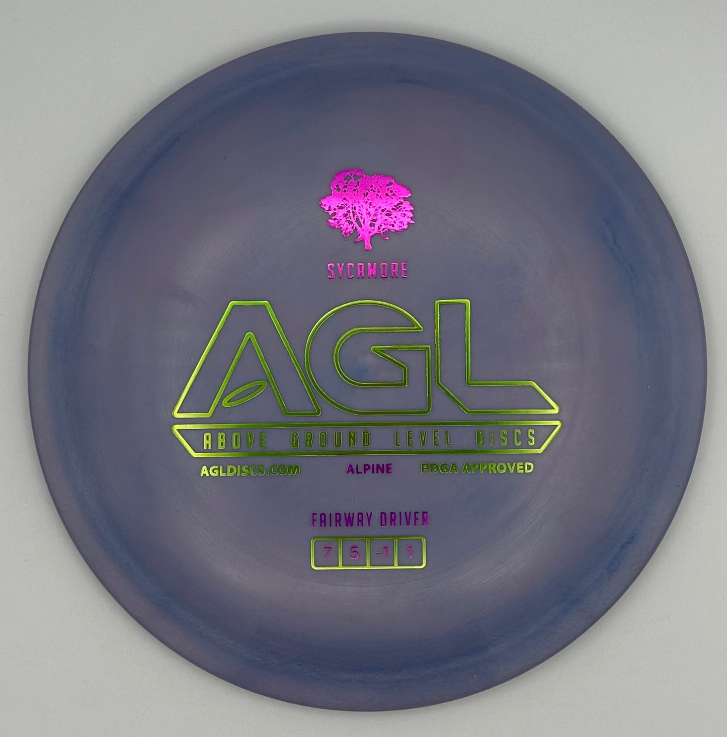 AGL Discs - Hazy Purple Alpine Sycamore (AGL Bar Stamp)