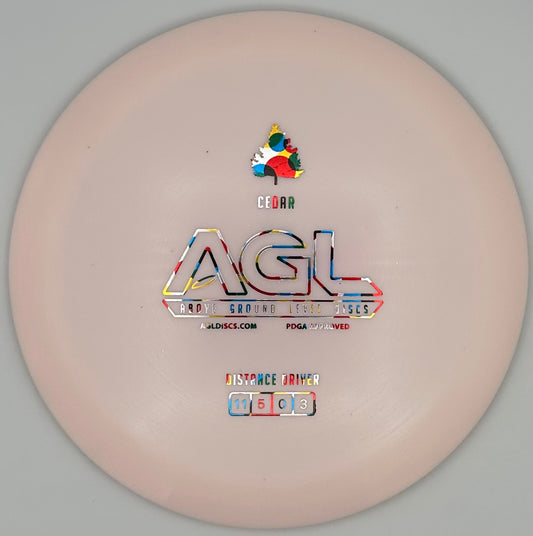 AGL Discs - Pinkish Alpine Boreal Cedar (AGL Bar Stamp)