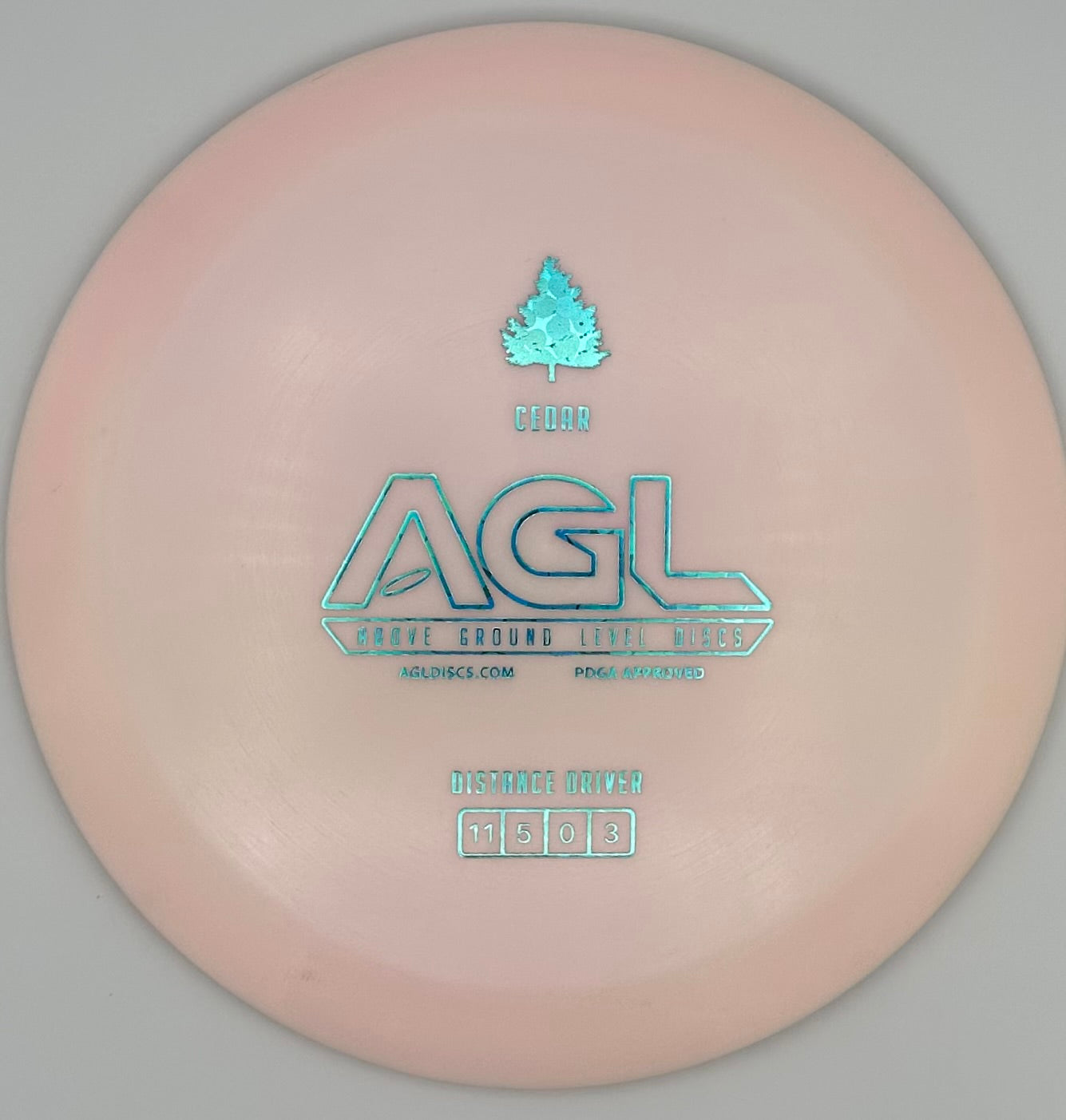 AGL Discs - Pinkish Alpine Boreal Cedar (AGL Bar Stamp)
