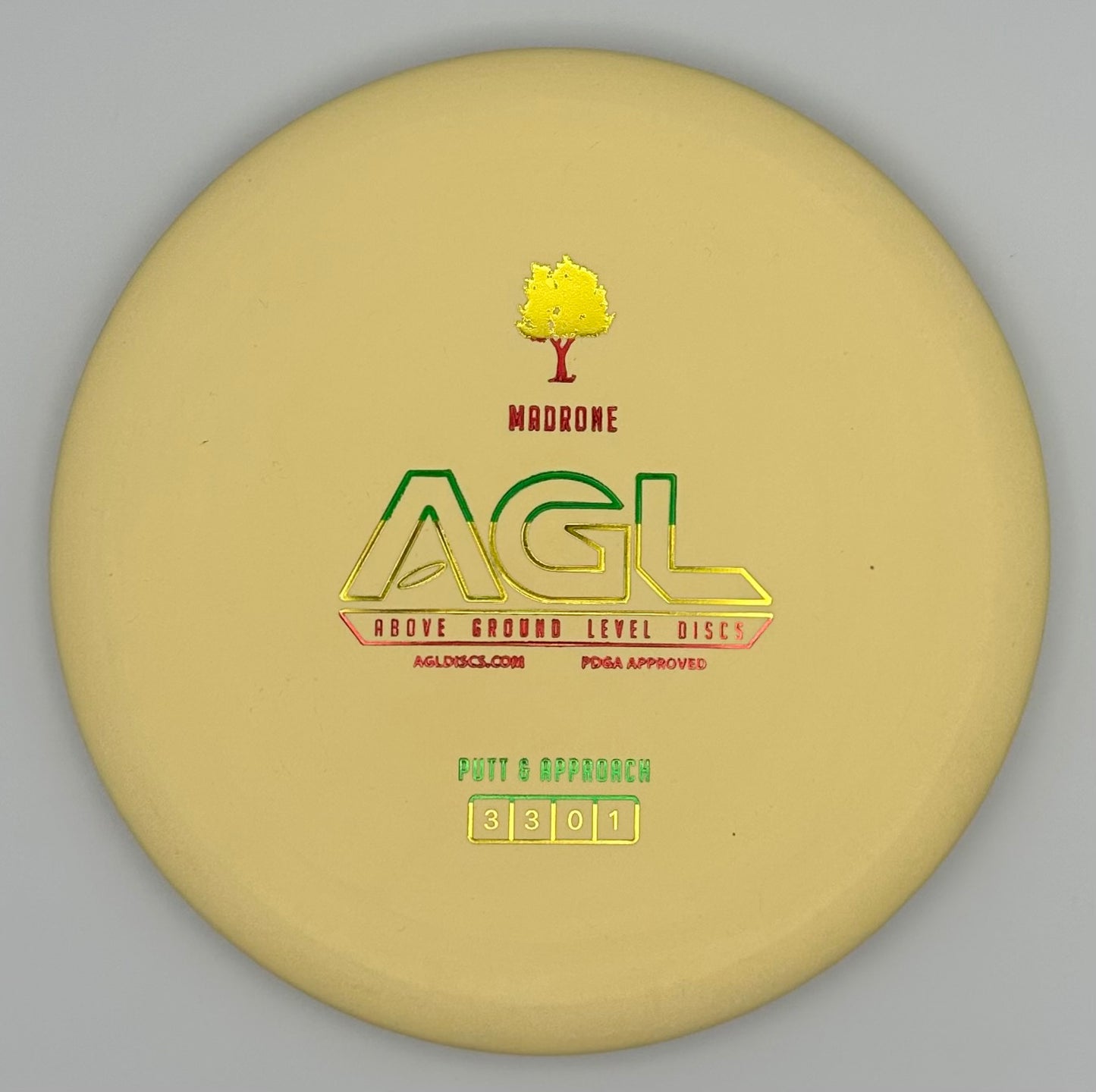 AGL Discs - Banana Yellow Soft Woodland Madrone (AGL Discs)