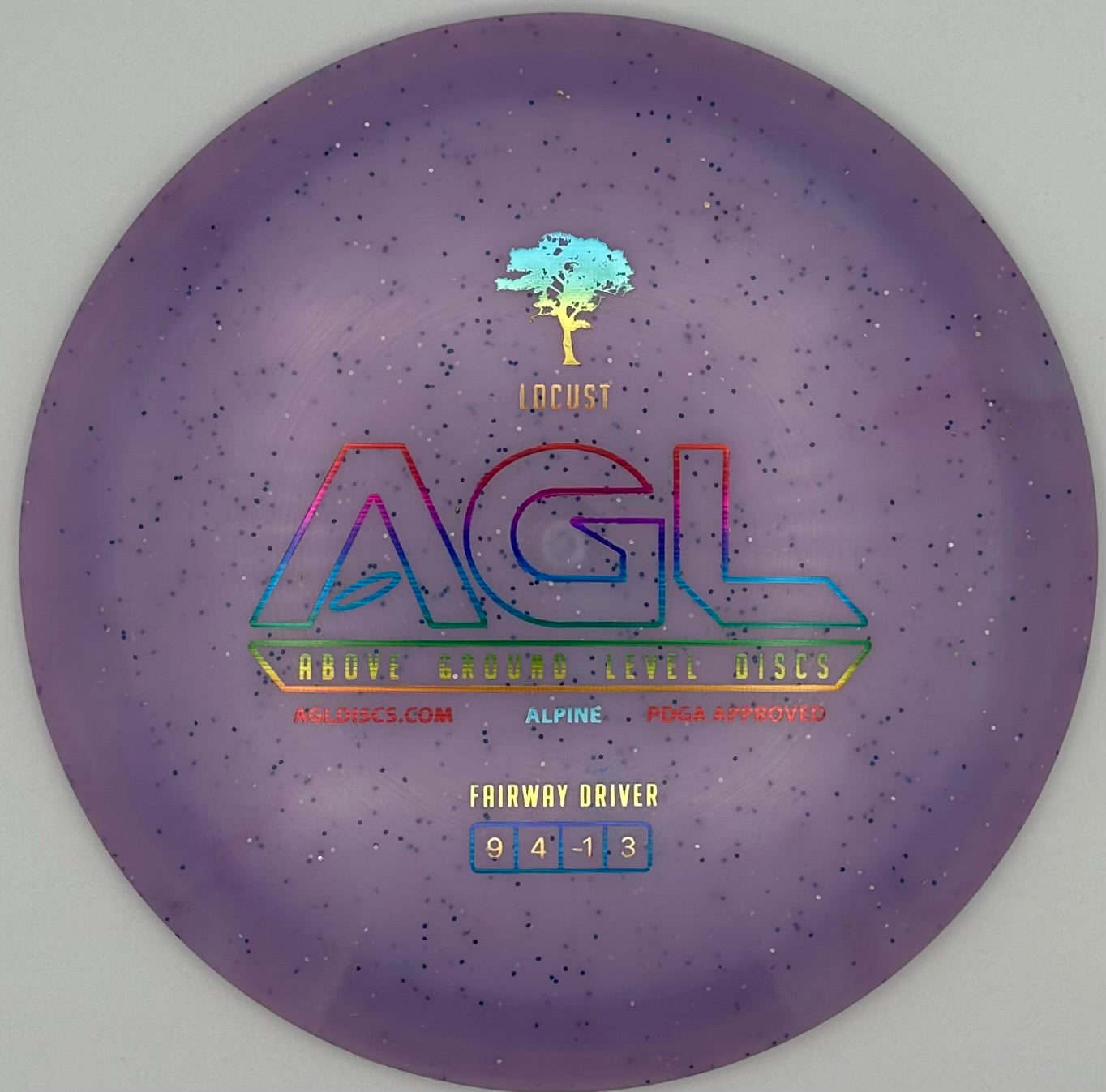 AGL Discs - Blurple Alpine Lichen Locust (AGL Bar Stamp)