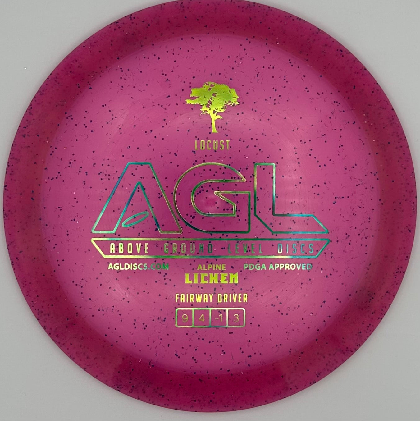 AGL Discs - Fuchsia Alpine Lichen Locust (AGL Bar Stamp)