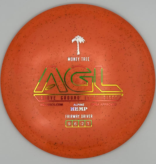 AGL Discs - Tangerine Alpine Hemp Money Tree (AGL Bar Stamp)