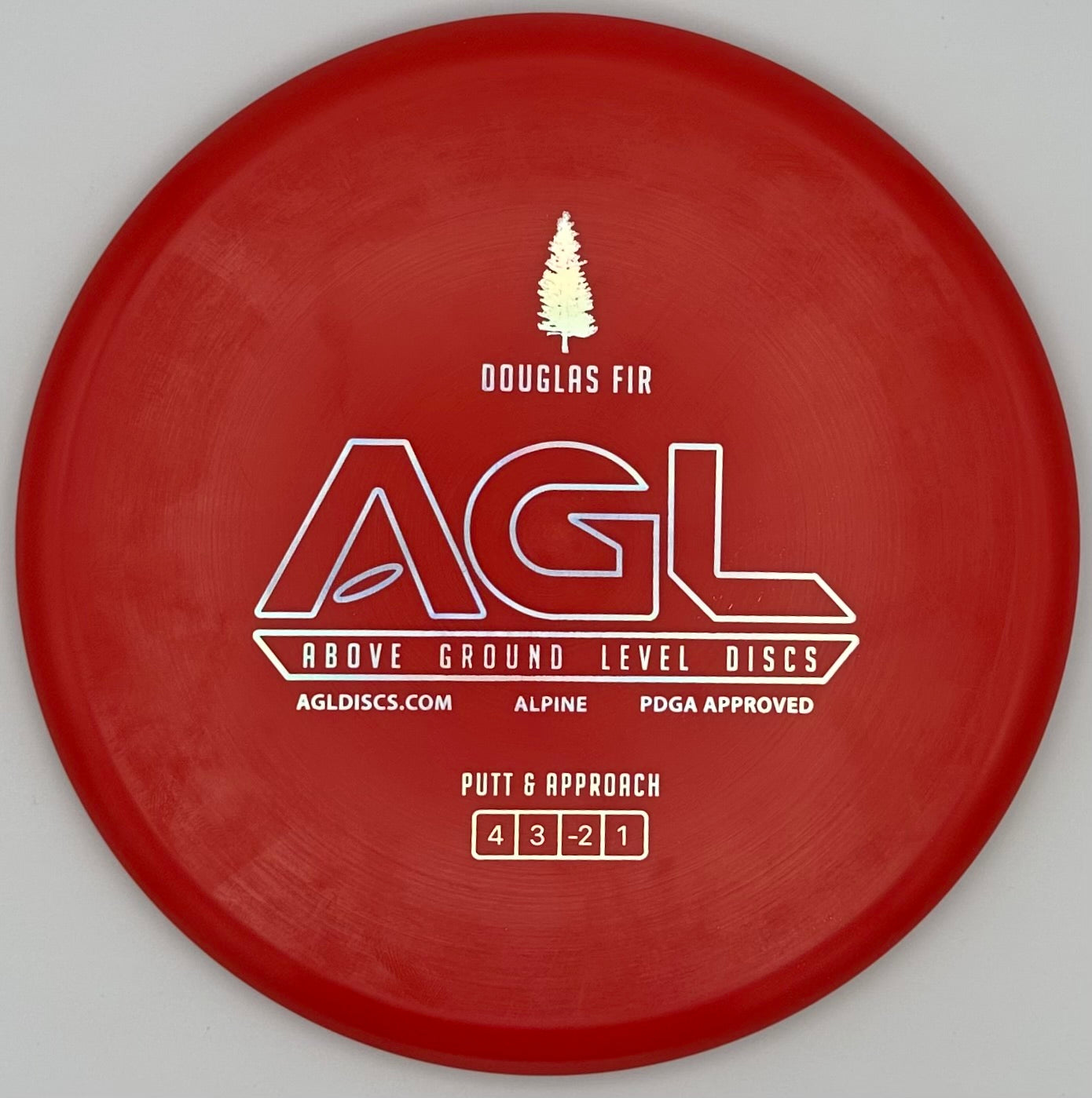 AGL Discs - Ribbon Red Alpine Douglas Fir (Stamped by Gateway)