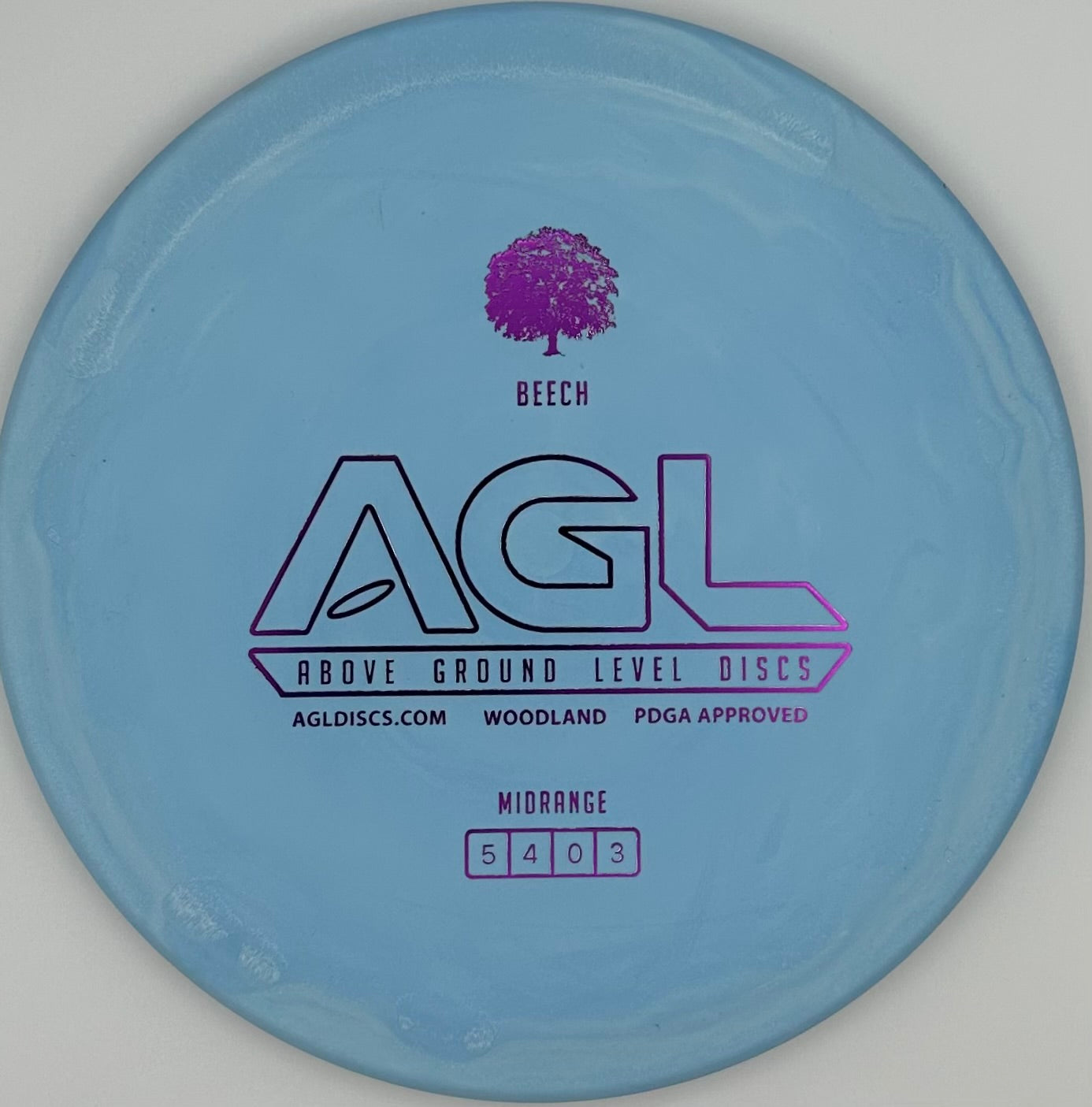 AGL Discs - Sky Blue Woodland Beech (Stamped by Gateway)