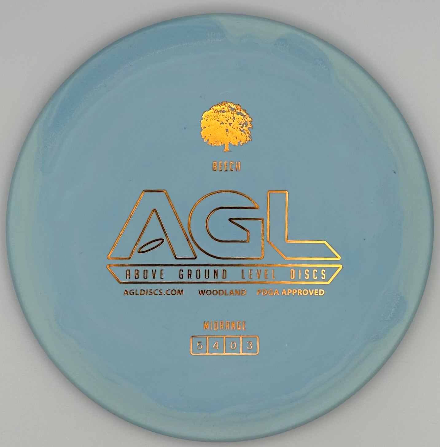 AGL Discs - Sky Blue Woodland Beech (Stamped by Gateway)