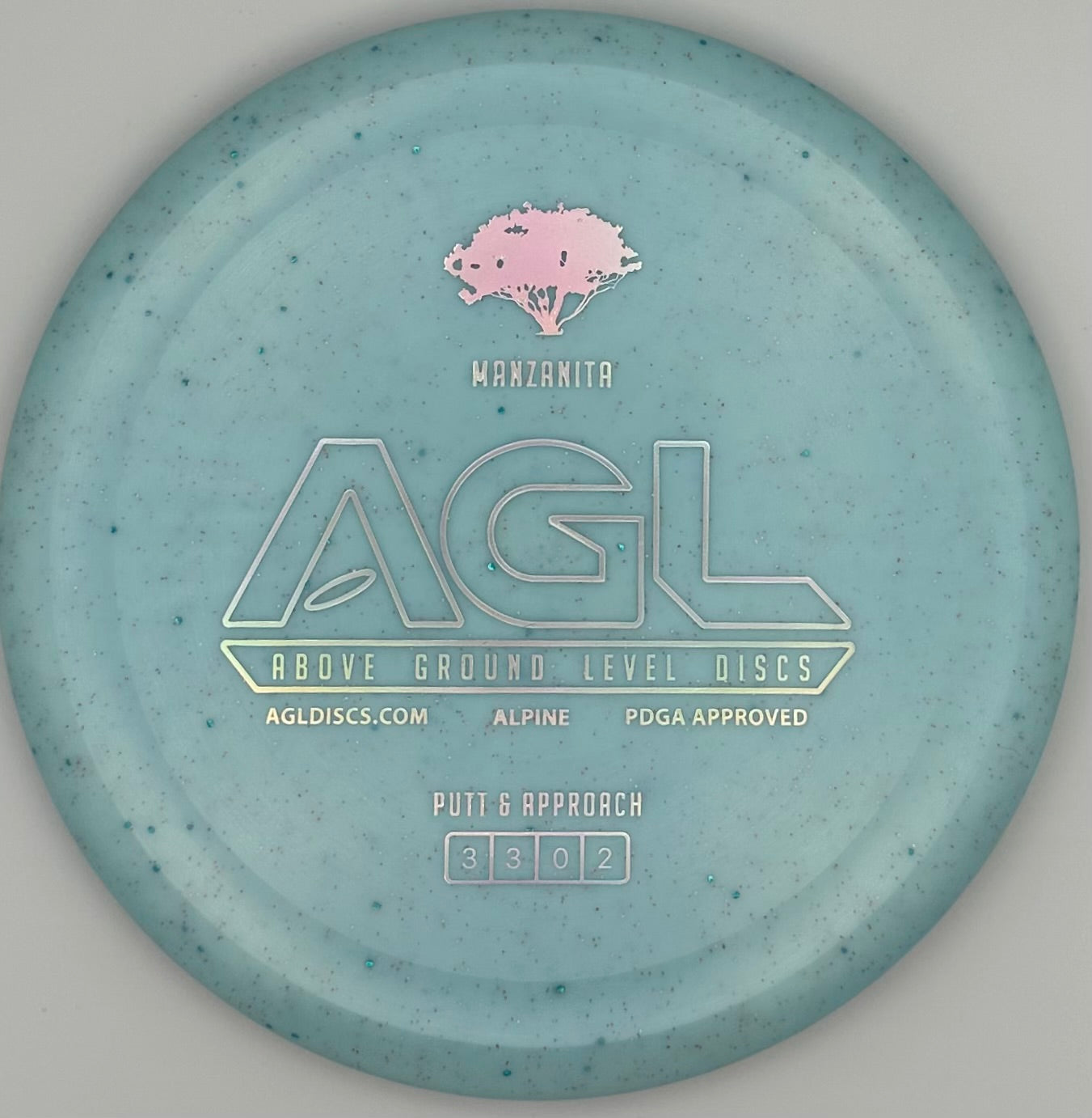 AGL Discs - Blueish  Alpine Lichen Manzanita (Stamped by Gateway)