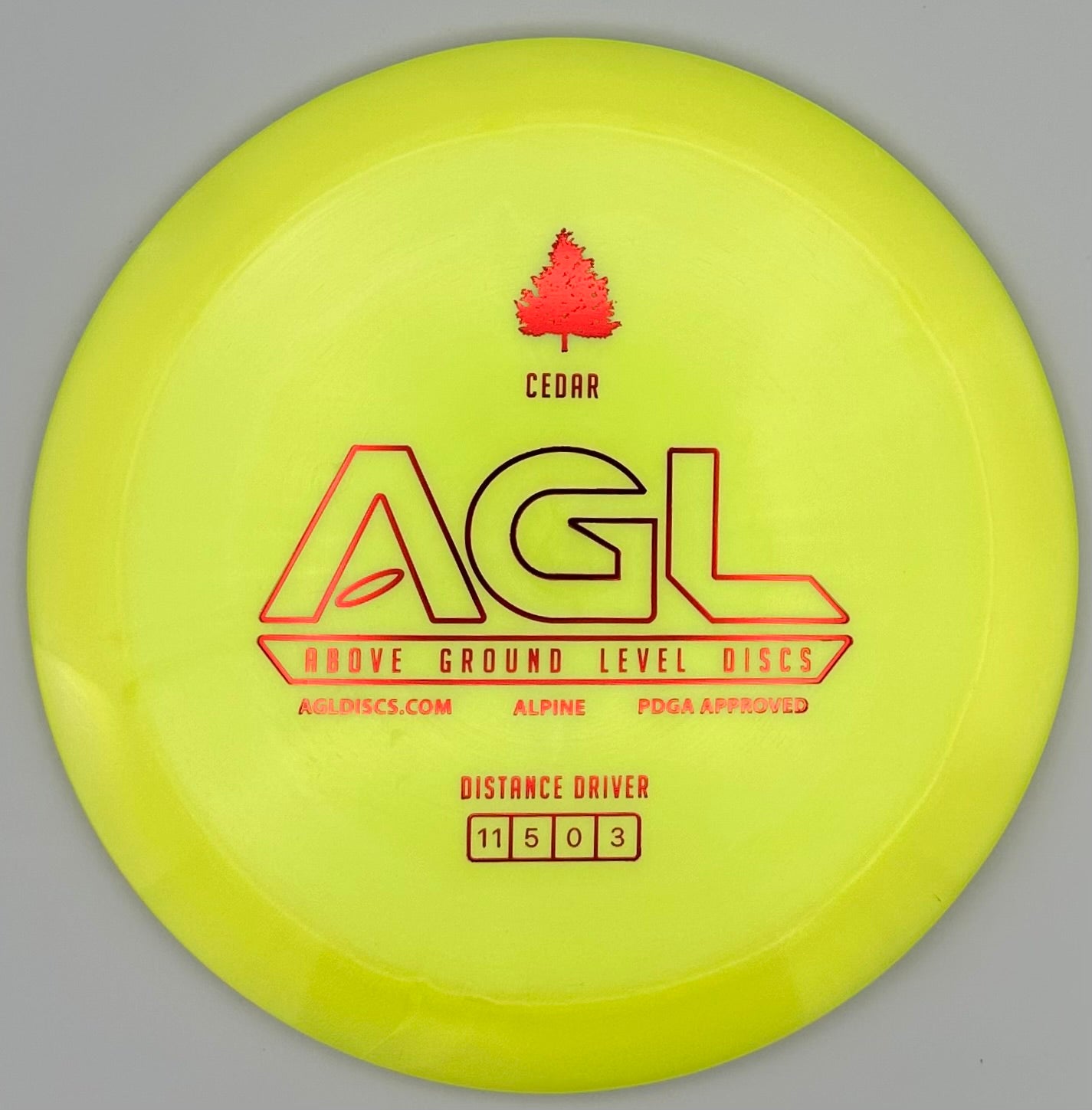 AGL Discs - Sunshine Alpine Cedar (Stamped by Gateway)