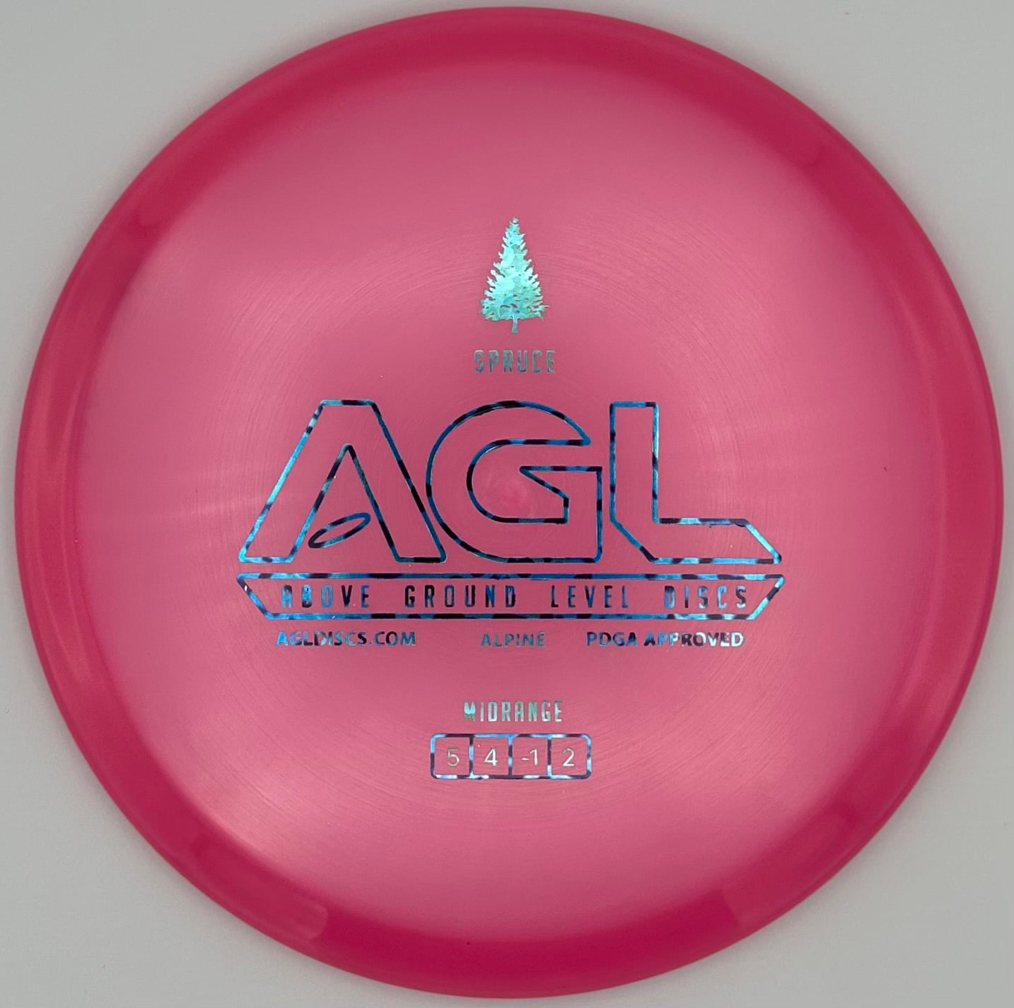 AGL Discs - Magenta Alpine Spruce (AGL Bar Stamp)