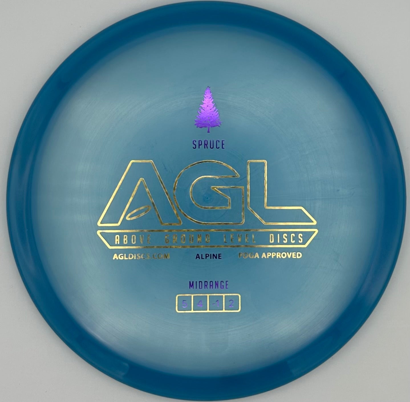 AGL Discs - Blue-ish Alpine Spruce (AGL Bar Stamp)